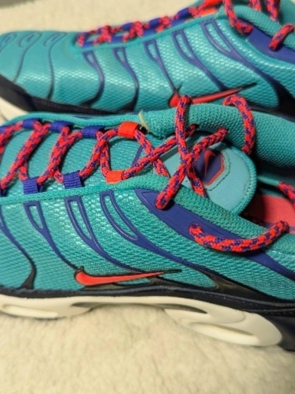 Nike Kids' Turquoise and Pink Athletic Sneakers